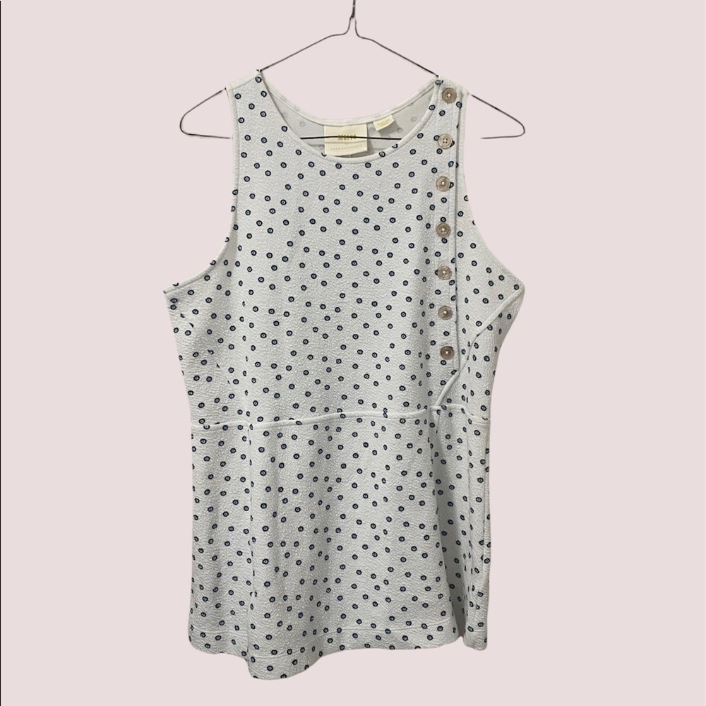 Maeve Anthropologie Brenner Peplum Top